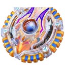 Trompo de combate con elementos metálicos para batallas de trompos giratorios Diámetro aprox. 4 cm Contorno detalladamente moldeado y símbolo 35