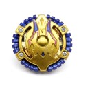 Trottola da combattimento in metallo e plastica per sfide tra trottole rotanti Diametro circa 5,5 cm Dettagli metallici lucidi e contorno sagomato 11