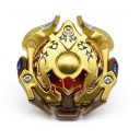 Trottola da combattimento in metallo e plastica per sfide tra trottole rotanti Diametro circa 5,5 cm Dettagli metallici lucidi e contorno sagomato 19