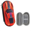 Trousse à crayons 3D en forme de voiture de course, en plastique EVA PU, jolie trousse d’école pour garçons, motif dessin animé, 22 x 10 x 5 cm 2