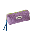 Trousse à crayons à carreaux colorés, grande capacité, trousse de papeterie pour filles, trousse de maquillage élégante, sac de rangement 3