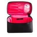 Trousse de maquillage de voyage en nylon Organisateur pour cosmétiques et maquillage Compartiments pour pinceaux et poche transparente 2
