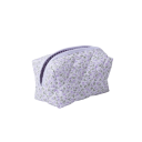 Trousse de maquillage matelassée à fleurs 18 x 10,5 x 10,5 cm Grande trousse de voyage pour le maquillage Organisateur féminin avec imprimé 4