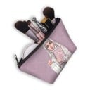 Trousse de maquillage pour femmes avec imprimé de femme en hijab. Étui en polyester pour le maquillage et les petites affaires avec fermeture 15