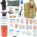 Trousse de premiers secours tactique de voyage pleine 22x10x17 cm Sac à dos médical étanche avec éléments réfléchissants outdoor 3