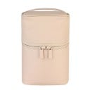 Trousse de voyage cosmétique debout de forme arrondie avec une poignée de transport Fermeture éclair à deux curseurs Nylon Dimensions 13 x 1