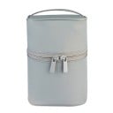 Trousse de voyage cosmétique debout de forme arrondie avec une poignée de transport Fermeture éclair à deux curseurs Nylon Dimensions 13 x 3
