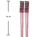 Třpytivé prameny do vlasů na sponkách 50 cm, sada 12 ks, clip-in tinsel pro zdobení účesu, lesklý vlasový doplněk pro dámy 9