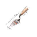 Truelle pointue à enduire 15,2 cm en acier au carbone 28 cm de longueur avec manche en bois beige pour travaux de maçonnerie et de construction 2