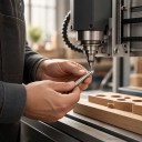 Τρυπάνια V από σκληρό κράμα 90° x 0,3 mm Συσκευασία 10 τεμ CNC γραφικών τρυπανιών Τριπλό άκρο Στελέχωση 3,175 mm Μήκος 28 mm Ασημί Φαρδιές γραμμές 5