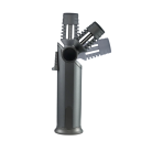 Tryskegaslighter Jobon ZB-333 Rotérbar dyse 360° 155 x 38 mm Zinklegering Sikkerhedslås Til cigarer og grillning 9