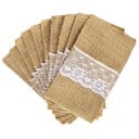 Τσάντα από λινάτσα για μαχαιροπίρουνα 50 τεμ 1