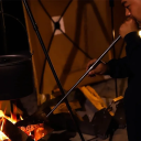 Tubería telescópica de acero inoxidable para soplar 15–60 cm Ligera 33 g Herramienta práctica para encender fuego Camping Senderismo Parrillada 3