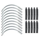Tubi di spurgo con adattatori in gomma 10 pezzi set per freni idraulici attrezzi per spurgo freni bici 2