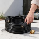 Tubo ad alta pressione per idropulitrici M22 14/15 mm 6 m Tubo di prolunga con attacco in ottone Nero Per lavare auto, terrazze e pavimenti 2