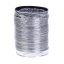 Tubo de ventilação flexível 100 mm Mangueira de alumínio 1,5 m Tubo de PVC para extração de ar Sistema de ventilação Casa de banho Cozinha -30 °C ~ 100 °C 1