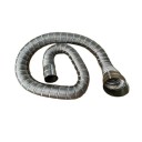 Tubo di sfiato del gas per camper Flessibile con estremità in metallo Lunghezza 150 cm Diametro 40 mm Acciaio inossidabile Per caravan e rimorchi 1