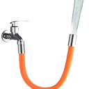 Tubo extensible flexible de 50 cm para grifo de agua con protección contra salpicaduras, uso universal en cocina y baño 5
