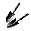 Tuinplantlepel ergonomisch handvat 31 x 8,5 cm metalen zwart-oranje voor het verplanten van planten, het scheppen van aarde en wieden 5