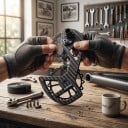Túlméretezett hátsó váltóvezető 6800 kerámia csapágyakkal Fekete Karbon hatás Shimano 6800 6870 9000 és 9070 4