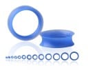 Túneis de silicone para os ouvidos Jóia de piercing para o lóbulo da orelha alargado Forma de sela com bordas alargadas em ambos 12