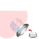 Tunel anal transparent marimea L, dop siliconic, ambalaj discret, impermeabil, pentru utilizatori experimentati 2