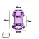 Tunel anal transparent marimea M, dop siliconic, ambalaj discret, impermeabil, pentru utilizatori experimentati 7
