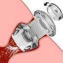 Tunel anal transparent marimea S, dop siliconic, ambalaj discret, impermeabil, pentru utilizatori experimentati 4