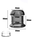 Túnel anal transparente tamanho L, plugue oco de silicone, embalagem discreta, à prova de água, para utilizadores experientes 6