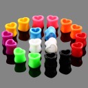 Túnel de acrílico em forma de coração 2 pcs 5