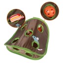Túnel para gatos para esconder juguetes 30,5x30,5x11,5 cm Tejido crujiente Juguete olfateador para golosinas Escondite interactivo para gatos 3