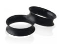 Tuneluri din silicon pentru urechi Bijuterie de piercing pentru lobul urechii dilatate Formă de sa cu margini extinse pe ambele 6