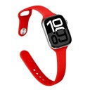 Tunn silikonrem för Apple Watch S10 42 mm och 38 mm 40 mm 41 mm Lätt andningsbar mjuk ersättningsrem kompatibel med flera modeller 3