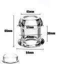 Tunnel anal transparent taille L, plug creux en silicone, emballage discret, étanche, pour utilisateurs expérimentés 8