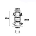 Tunnel anal transparent taille S, plug creux en silicone, emballage discret, étanche, pour utilisateurs expérimentés 8