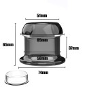 Tunnel anale trasparente taglia XL, plug cavo in silicone, confezione discreta, impermeabile, per utenti esperti 6