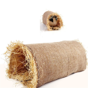 Tunnel für Nagetiere 20,5 x 9 x 10 cm Naturtunnel aus Baumwolle, Hanf und Heu Interaktive Spielzeug für Kaninchen, Meerschweinchen und Hamster 2