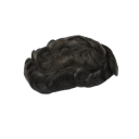 Tupé pro muže vlasová náhrada 0,12–0,14 mm Tenká neviditelná kožní báze 15,2 x 22,9 cm Rovné pravé lidské vlasy Hustota 130 % Přírodní černá 1