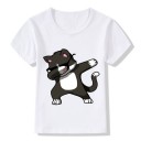 Tupfendes Katzen-T-Shirt für Jungen J675 10