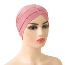 Turban de mujer con diseño cruzado de licra, cubierta elástica para la cabeza para uso diario y social 6