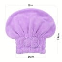 Turban na vlasy s mašľou savý ručník 24 x 16 x 28 cm z mikrovlákna zábal hlavy pre sušenie dlhých a kučeravých vlasov doma aj na cestách 7