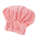 Turban para cabelo com laço toalha absorvente 24 x 16 x 28 cm de microfibra envoltório de cabeça para secagem de cabelos longos e encaracolados em casa e em viagem 5