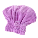 Turban para cabelo com laço toalha absorvente 24 x 16 x 28 cm de microfibra envoltório de cabeça para secagem de cabelos longos e encaracolados em casa e em viagem 4