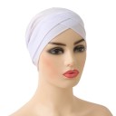 Turbante da donna con design incrociato in lycra copricapo elastico per uso quotidiano e occasioni sociali 16