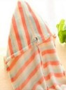 Turbante per capelli bagnati a righe J3458 2