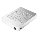 Turbinenloser bürstenloser Nagelsauger 20W Weiß Starke Saugkraft Einstellbare Geschwindigkeit Abnehmbarer Filter Professionelle Maniküre EU-Stecker 1