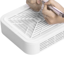 Turbinenloser Staubsauger für Nägel 120W Weiß mit abnehmbarem Filter Einstellbare Geschwindigkeit 6000–12000 U/min Professionelle Maniküre WL007 5