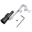 Turbo sifflet d'échappement S 101,3 × 19,5 mm Simulateur universel de son de turbo tube de soufflage en aluminium accessoire décoratif pour véhicule noir 1