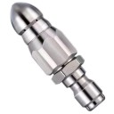 Turbo tryska na tlakový čistič 1/4" rychlospojka rotační kovová vysokotlaká otočná tryska na wapku 1ks 2