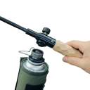 Turista adapter gázfőzőhöz 6 x 5,5 x 3 cm Csavaros szelep Ezüst Alumínium ötvözet Átmeneti adapter gázpatronhoz Kemping kiegészítők 5